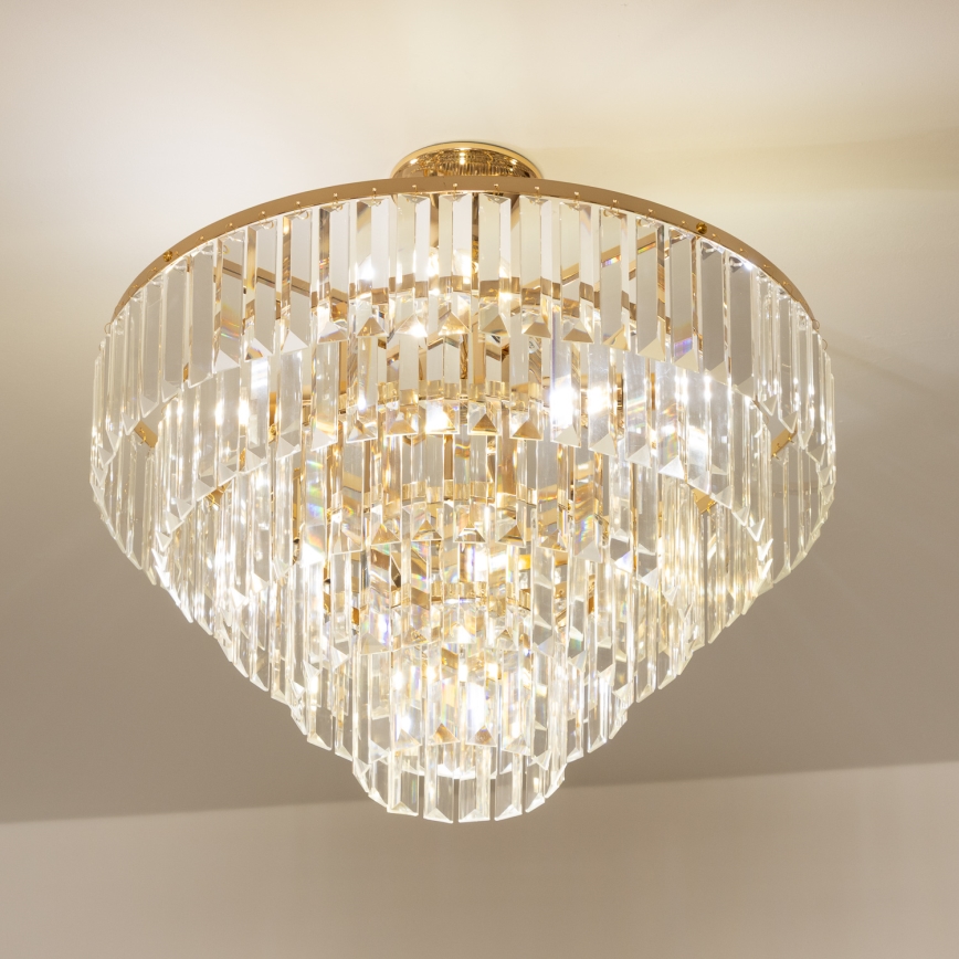 Brilagi - Πλαφονιέρα οροφής CRYSTAL 5xE14/40W/230V χρυσό