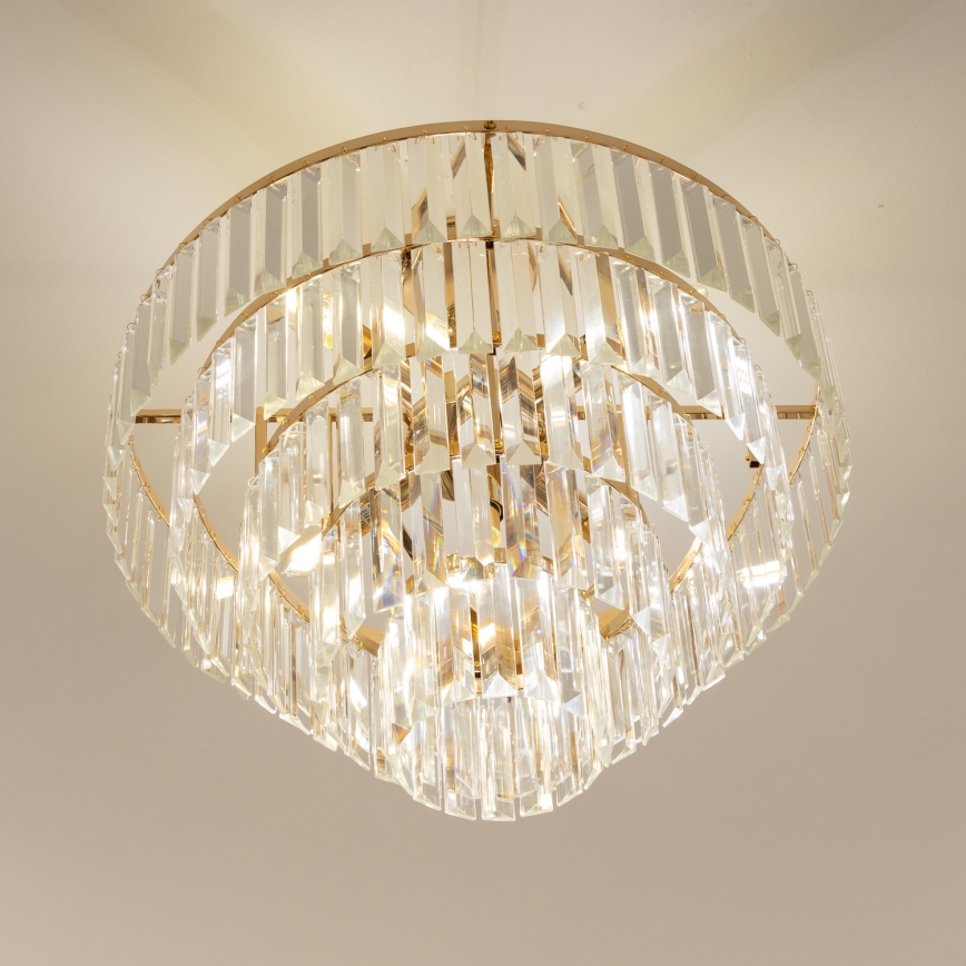 Brilagi - Πλαφονιέρα οροφής CRYSTAL 5xE14/40W/230V χρυσό