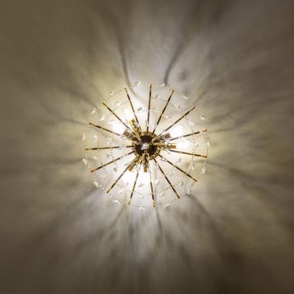 Brilagi - Πλαφονιέρα οροφής CRYSTAL 6xE14/60W/230V χρυσό