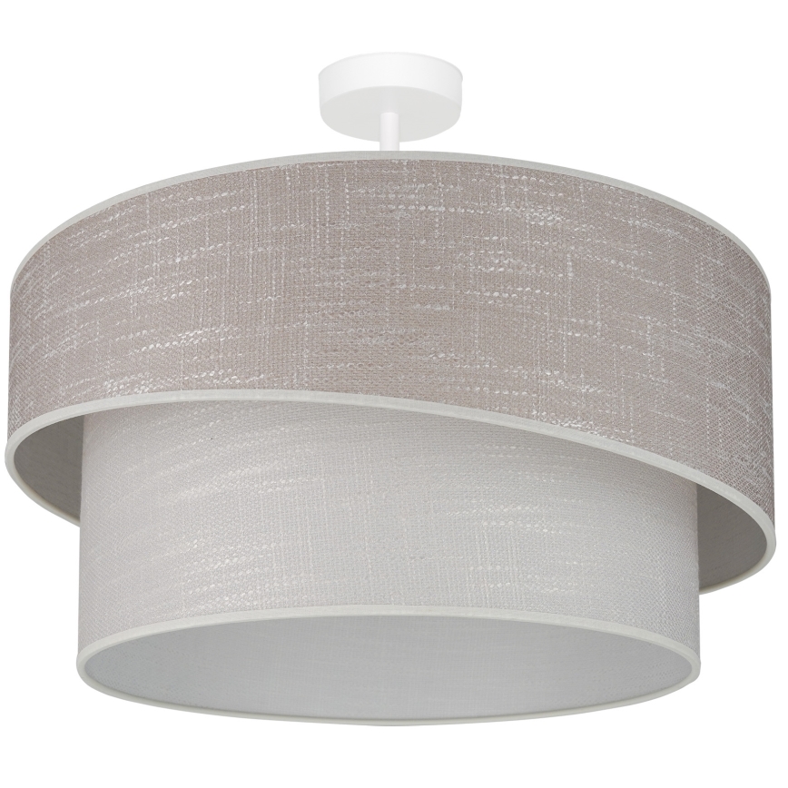 Brilagi - Πλαφονιέρα οροφής DOVER SHINE 1xE27/15W/230V διάμετρος 50 cm γκρι/κρεμ
