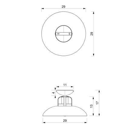 Brilagi - Πλαφονιέρα οροφής FLAMENGO 1xE27/60W/230V λευκό