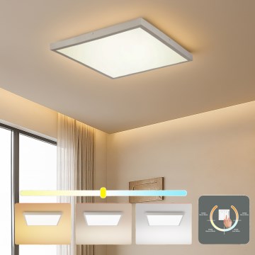 Brilagi - πλαφονιέρα οροφής LED για μπάνιο FRAME LED/50W/230V 3000/4000/6000K 60x60 cm IP44 ασημί