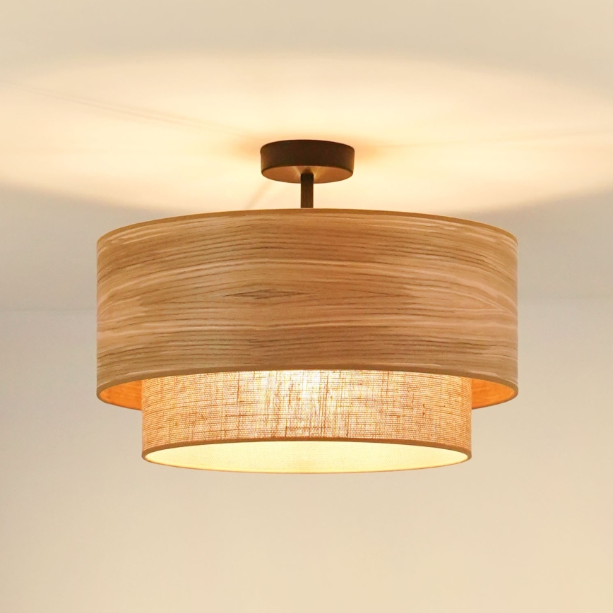 Brilagi - Πλαφονιέρα οροφής MONTANA BOHO 1xE27/15W/230V διάμετρος 45 cm καφέ