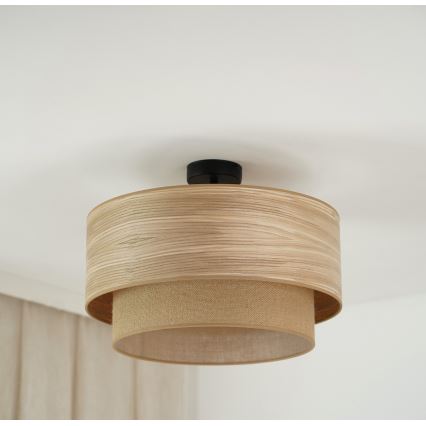 Brilagi - Πλαφονιέρα οροφής MONTANA BOHO 1xE27/15W/230V διάμετρος 45 cm καφέ