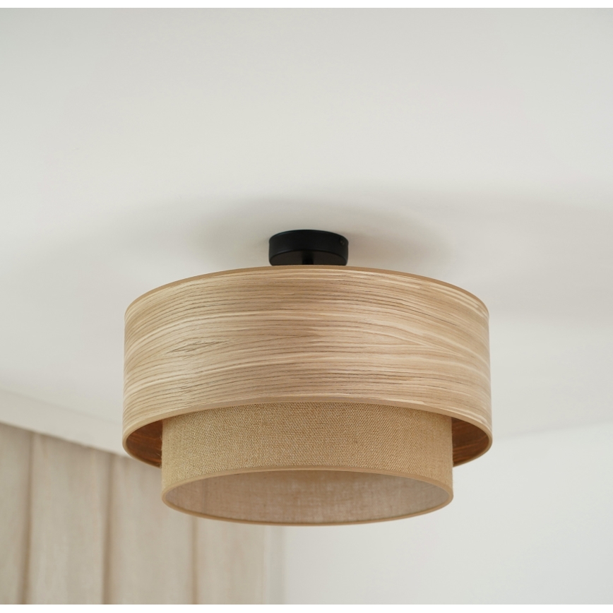 Brilagi - Πλαφονιέρα οροφής MONTANA BOHO 1xE27/15W/230V διάμετρος 45 cm καφέ