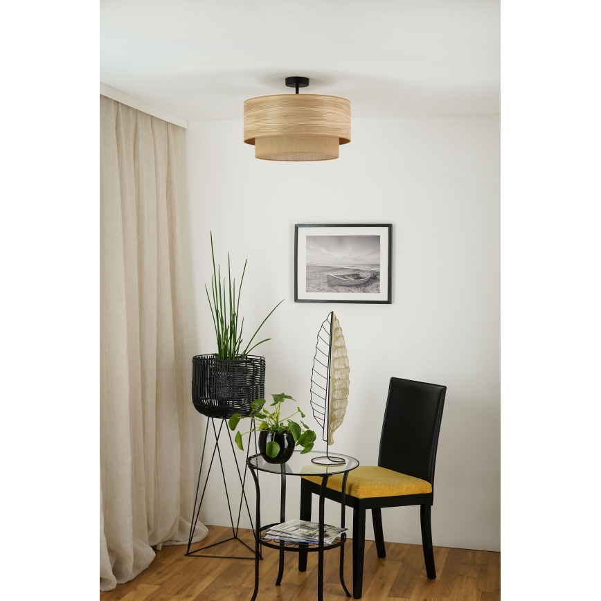 Brilagi - Πλαφονιέρα οροφής MONTANA BOHO 1xE27/15W/230V διάμετρος 45 cm καφέ
