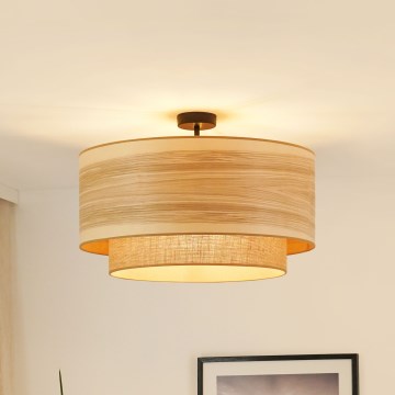 Brilagi - Πλαφονιέρα οροφής MONTANA BOHO 1xE27/15W/230V διάμετρος 60 cm καφέ