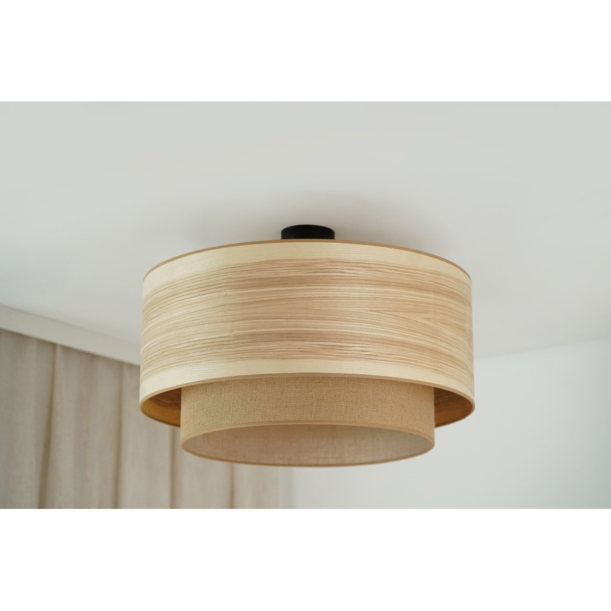 Brilagi - Πλαφονιέρα οροφής MONTANA BOHO 1xE27/15W/230V διάμετρος 60 cm καφέ