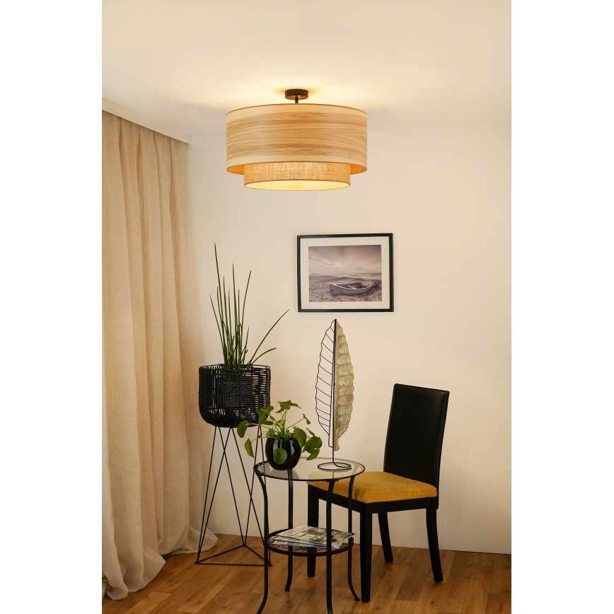 Brilagi - Πλαφονιέρα οροφής MONTANA BOHO 1xE27/15W/230V διάμετρος 60 cm καφέ
