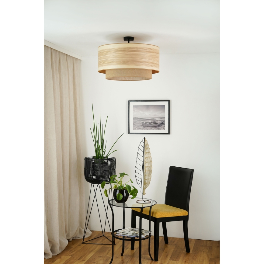 Brilagi - Πλαφονιέρα οροφής MONTANA BOHO 1xE27/15W/230V διάμετρος 60 cm καφέ