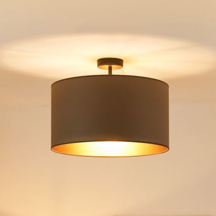 Brilagi - Πλαφονιέρα οροφής OREGON ROLLER VEGE 1xE27/15W/230V διάμετρος 45 cm γκρι