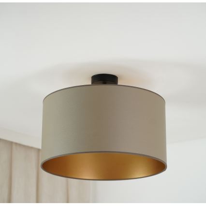 Brilagi - Πλαφονιέρα οροφής OREGON ROLLER VEGE 1xE27/15W/230V διάμετρος 45 cm γκρι