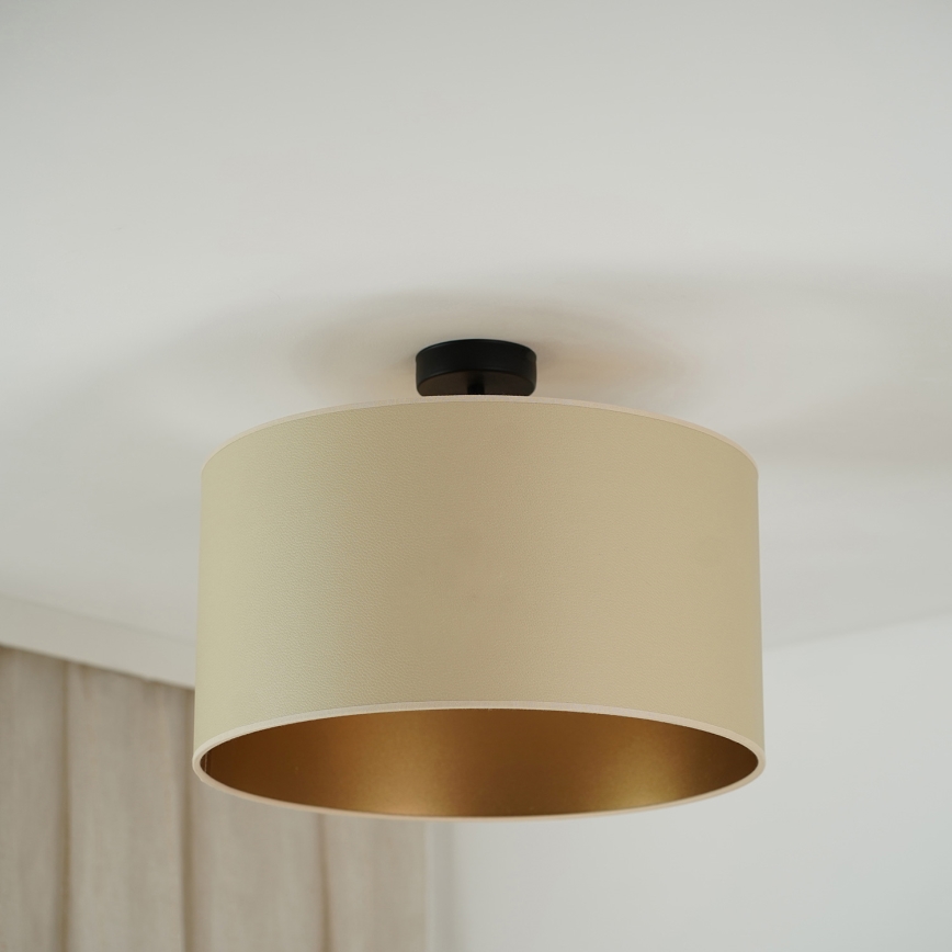 Brilagi - Πλαφονιέρα οροφής OREGON ROLLER VEGE 1xE27/15W/230V διάμετρος 45 cm μπεζ