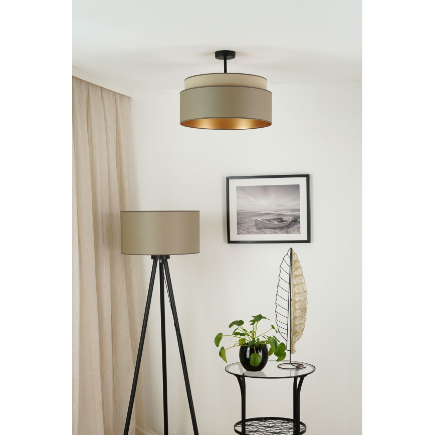 Brilagi - Πλαφονιέρα οροφής OREGON VEGE 1xE27/15W/230V διάμετρος 45 cm γκρι
