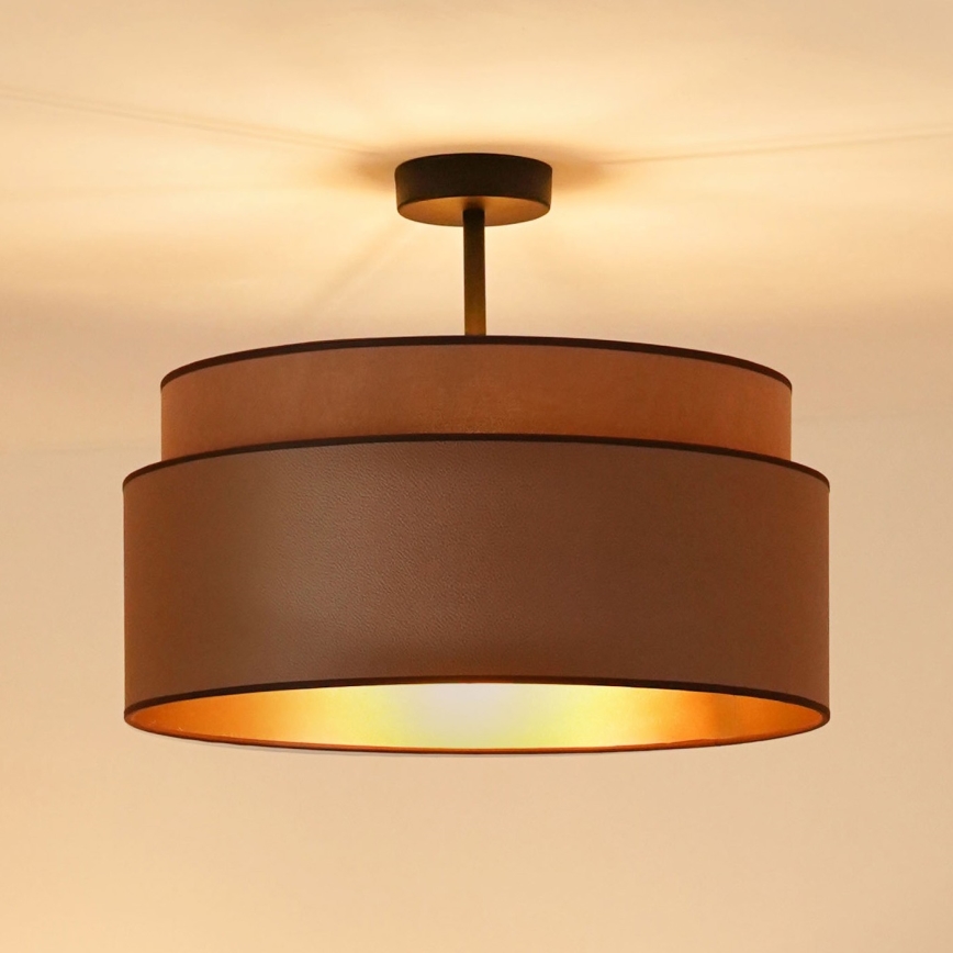 Brilagi - Πλαφονιέρα οροφής OREGON VEGE 1xE27/15W/230V διάμετρος 45 cm καφέ