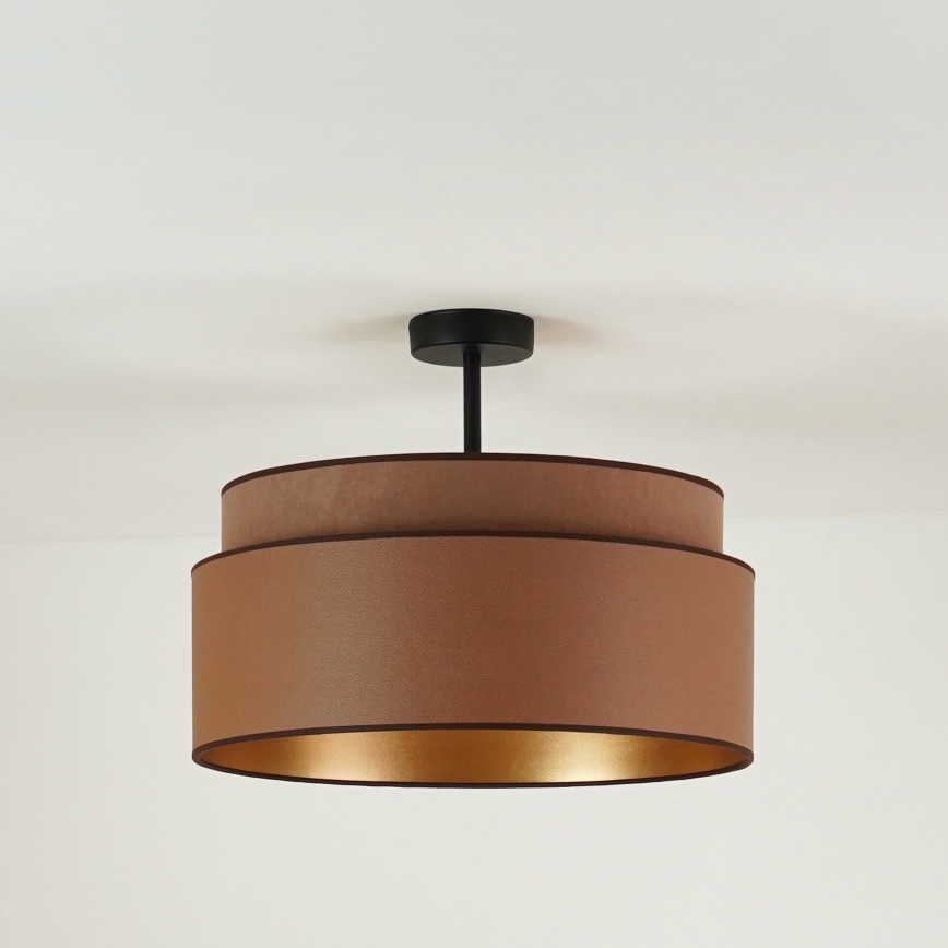 Brilagi - Πλαφονιέρα οροφής OREGON VEGE 1xE27/15W/230V διάμετρος 45 cm καφέ