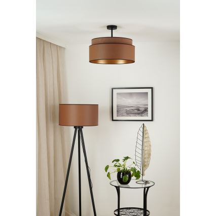 Brilagi - Πλαφονιέρα οροφής OREGON VEGE 1xE27/15W/230V διάμετρος 45 cm καφέ