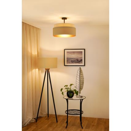 Brilagi - Πλαφονιέρα οροφής OREGON VEGE 1xE27/15W/230V διάμετρος 45 cm μπεζ