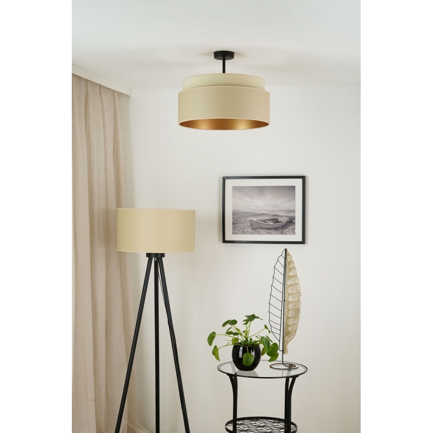 Brilagi - Πλαφονιέρα οροφής OREGON VEGE 1xE27/15W/230V διάμετρος 45 cm μπεζ
