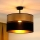 Brilagi - Πλαφονιέρα οροφής ROYAL 1xE27/15W/230V διάμετρος 40 cm μαύρο/χρυσό