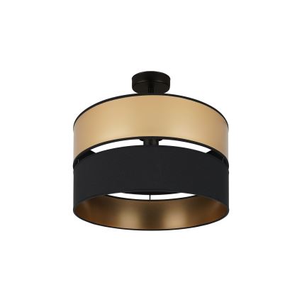 Brilagi - Πλαφονιέρα οροφής ROYAL 1xE27/15W/230V διάμετρος 40 cm μαύρο/χρυσό