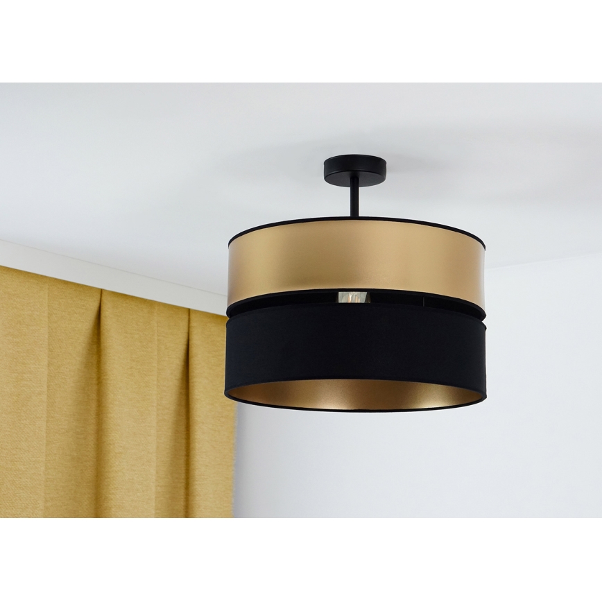 Brilagi - Πλαφονιέρα οροφής ROYAL 1xE27/15W/230V διάμετρος 40 cm μαύρο/χρυσό