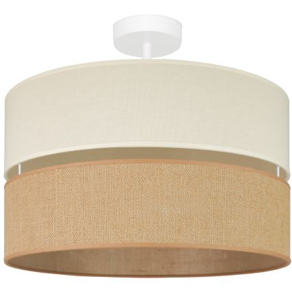 Brilagi - Πλαφονιέρα οροφής ROYAL YUTE 1xE27/15W/230V διάμετρος 40 cm μπεζ/κρεμ