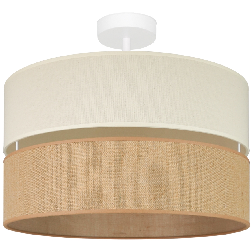 Brilagi - Πλαφονιέρα οροφής ROYAL YUTE 1xE27/15W/230V διάμετρος 40 cm μπεζ/κρεμ