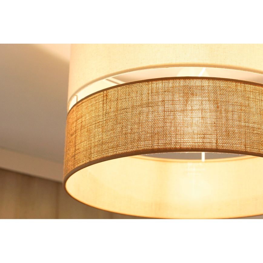 Brilagi - Πλαφονιέρα οροφής ROYAL YUTE 1xE27/15W/230V διάμετρος 40 cm μπεζ/κρεμ