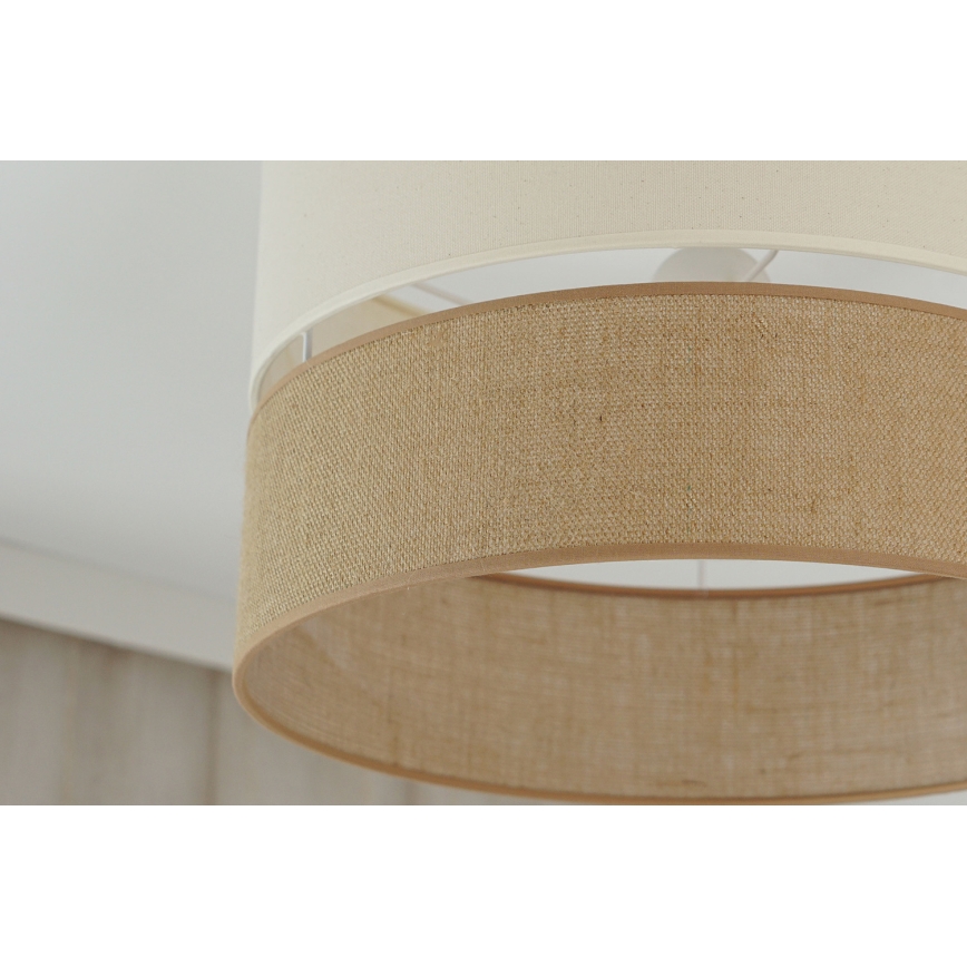 Brilagi - Πλαφονιέρα οροφής ROYAL YUTE 1xE27/15W/230V διάμετρος 40 cm μπεζ/κρεμ