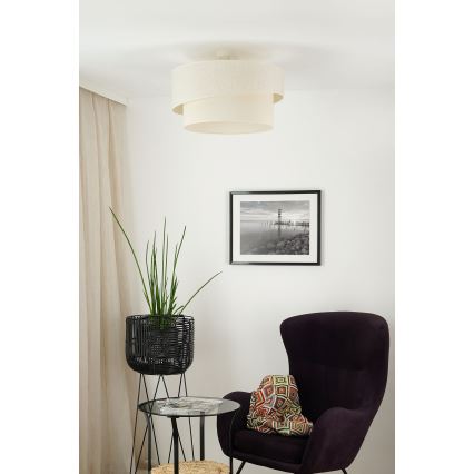 Brilagi - Πλαφονιέρα οροφής SHINE 1xE27/15W/230V διάμετρος 50 cm κρεμ