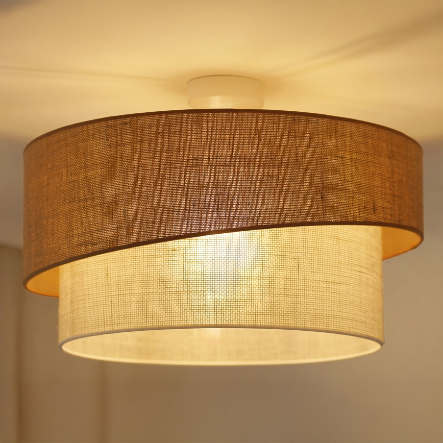 Brilagi - Πλαφονιέρα οροφής SHINE 1xE27/15W/230V διάμετρος 50 cm μπεζ/κρεμ