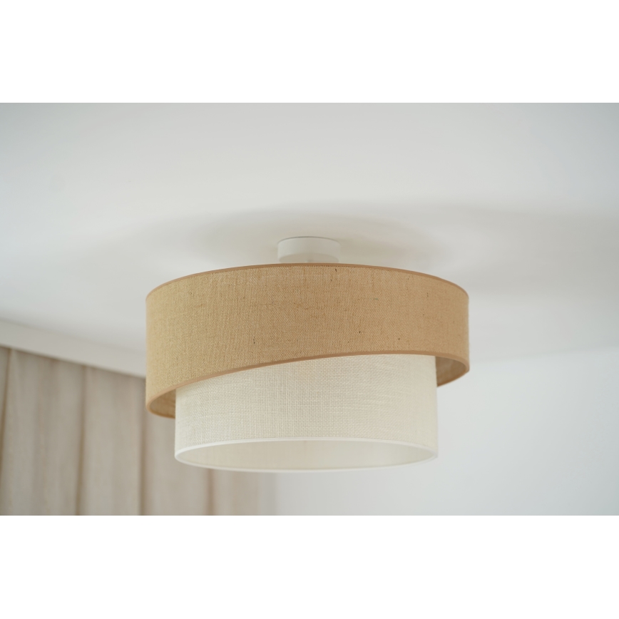 Brilagi - Πλαφονιέρα οροφής SHINE 1xE27/15W/230V διάμετρος 50 cm μπεζ/κρεμ