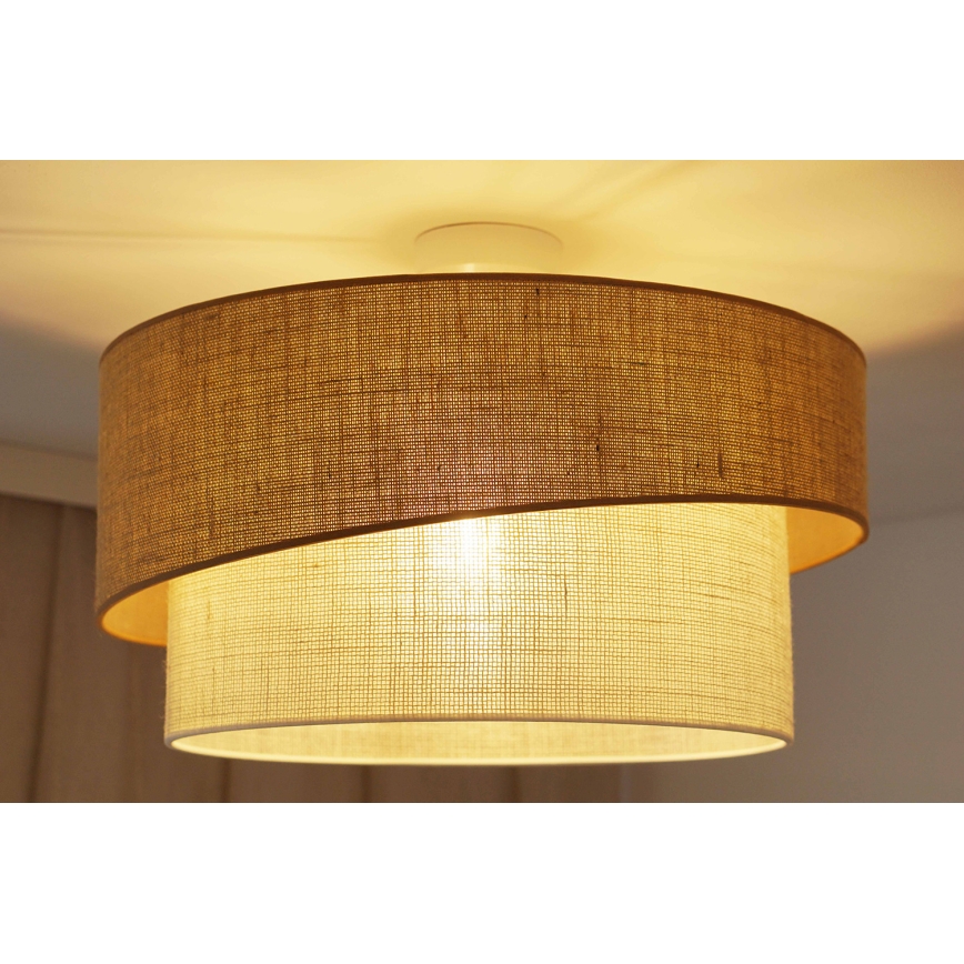 Brilagi - Πλαφονιέρα οροφής SHINE 1xE27/15W/230V διάμετρος 50 cm μπεζ/κρεμ