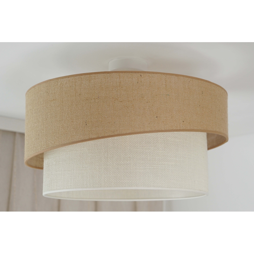 Brilagi - Πλαφονιέρα οροφής SHINE 1xE27/15W/230V διάμετρος 50 cm μπεζ/κρεμ