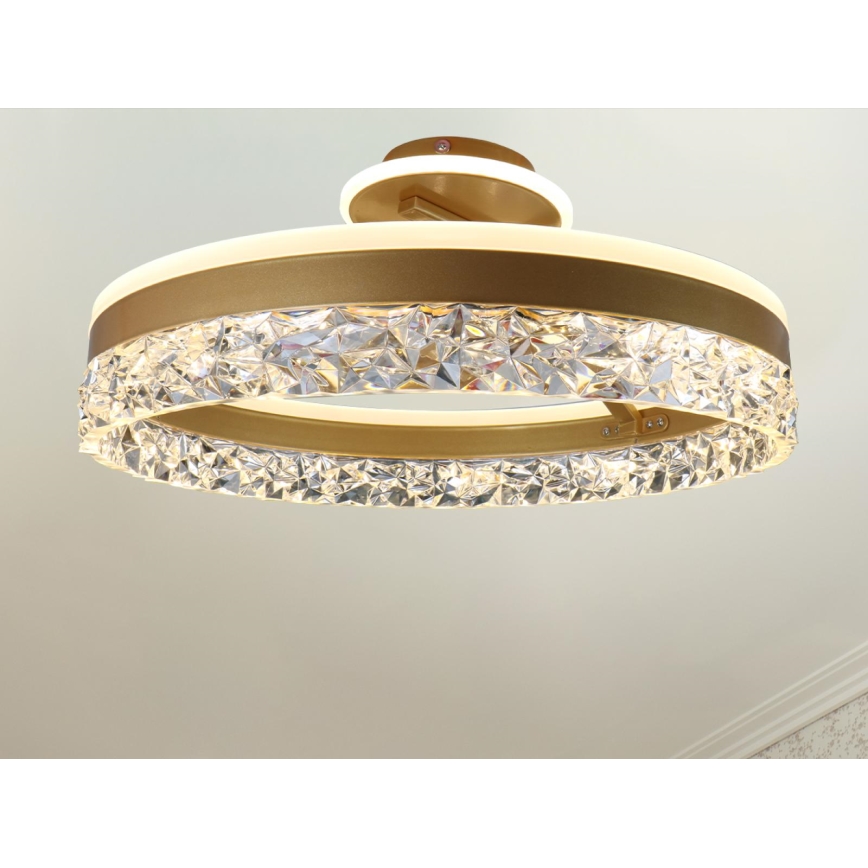 Brilagi - Πλαφονιέρα οροφής ντιμαριζόμενη LED LED/86W/230V 3000-6500K χρυσό + τηλεχειριστήριο