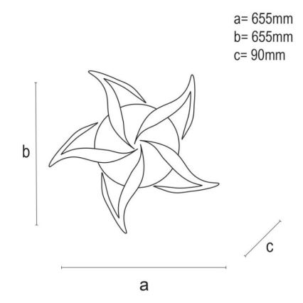 Brilagi - Πλαφονιέρα οροφής ντιμαριζόμενη LED TWIST LED/55W/230V 3000-6500K λευκό + τηλεχειριστήριο