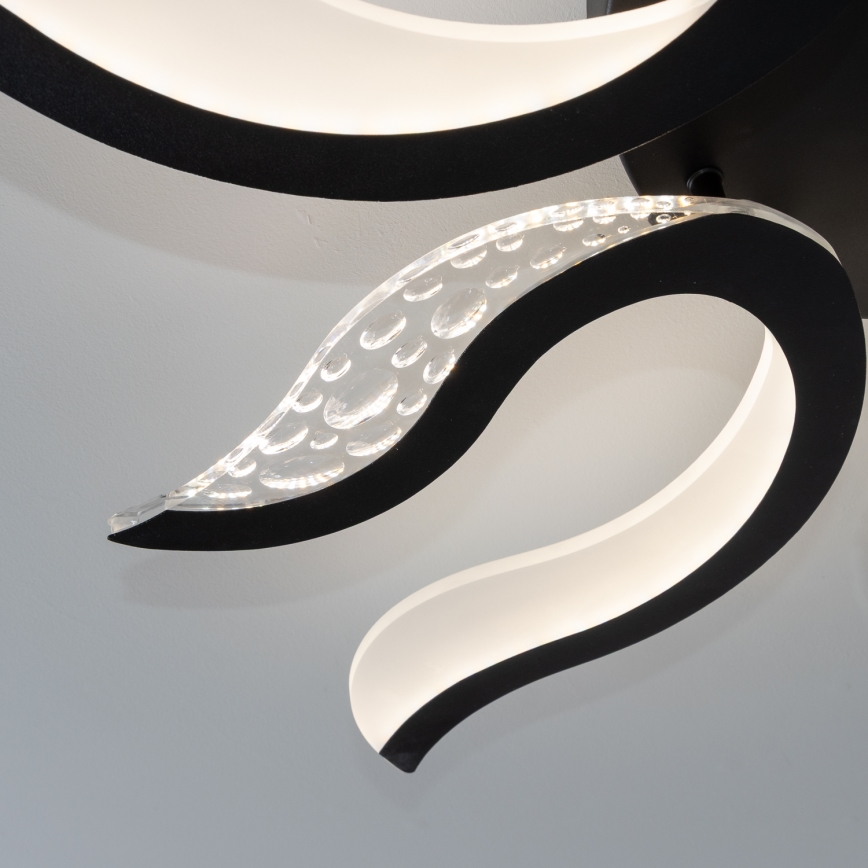 Brilagi - Πλαφονιέρα οροφής ντιμαριζόμενη LED TWIST LED/65W/230V 3000-6500K μαύρο + τηλεχειριστήριο