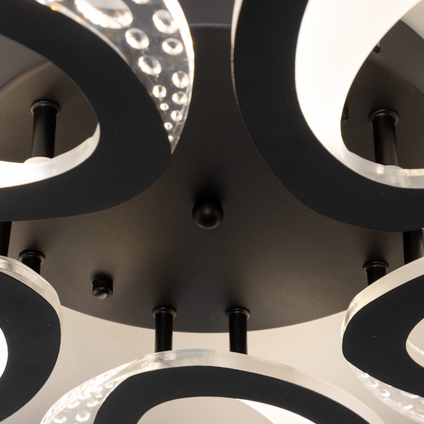 Brilagi - Πλαφονιέρα οροφής ντιμαριζόμενη LED TWIST LED/65W/230V 3000-6500K μαύρο + τηλεχειριστήριο