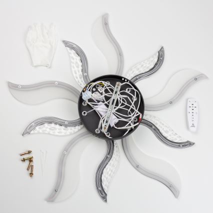 Brilagi - Πλαφονιέρα οροφής ντιμαριζόμενη LED TWIST LED/65W/230V 3000-6500K μαύρο + τηλεχειριστήριο