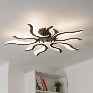 Brilagi - Πλαφονιέρα οροφής ντιμαριζόμενη LED TWIST LED/65W/230V 3000-6500K μαύρο + τηλεχειριστήριο