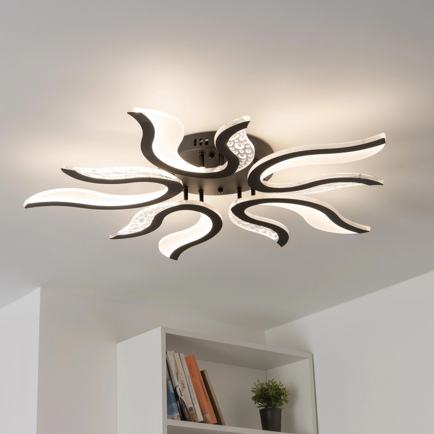 Brilagi - Πλαφονιέρα οροφής ντιμαριζόμενη LED TWIST LED/65W/230V 3000-6500K μαύρο + τηλεχειριστήριο