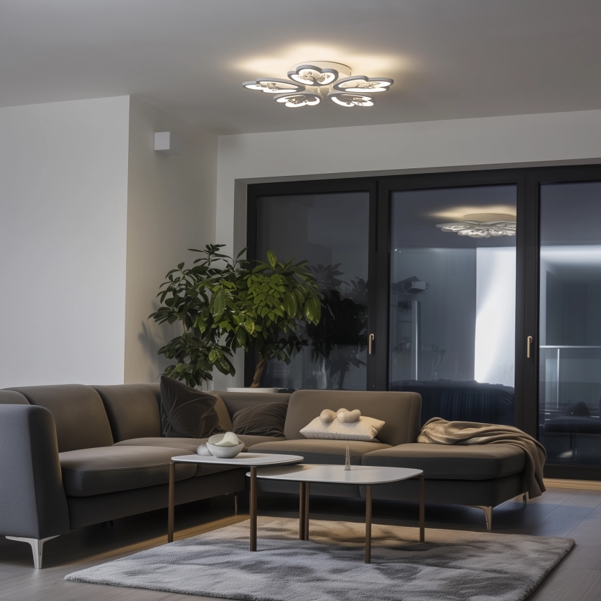 Brilagi - Πλαφονιέρα οροφής ντιμαριζόμενη LED TWIST LED/80W/230V 3000-6500K λευκό + τηλεχειριστήριο