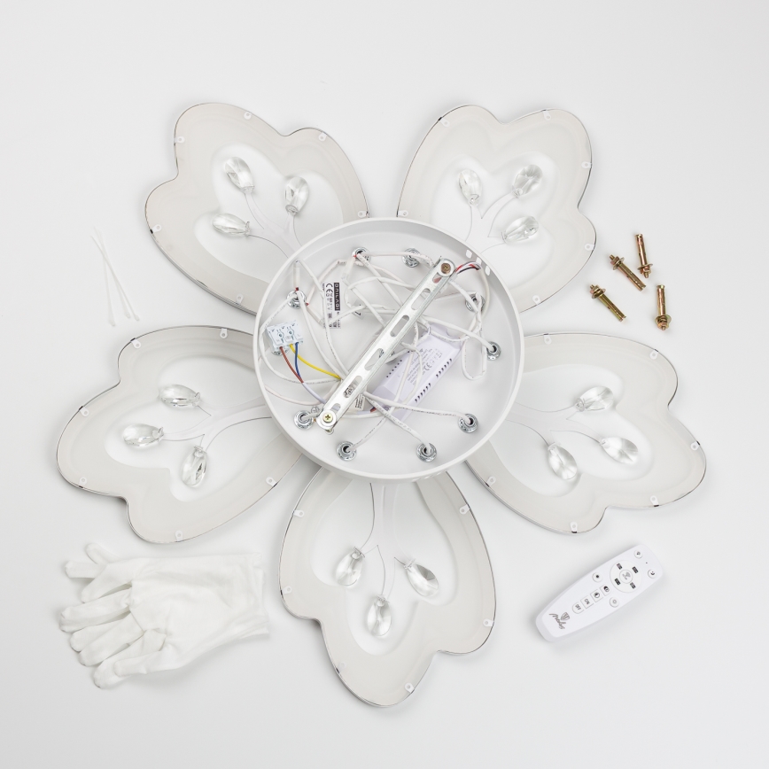 Brilagi - Πλαφονιέρα οροφής ντιμαριζόμενη LED TWIST LED/80W/230V 3000-6500K λευκό + τηλεχειριστήριο