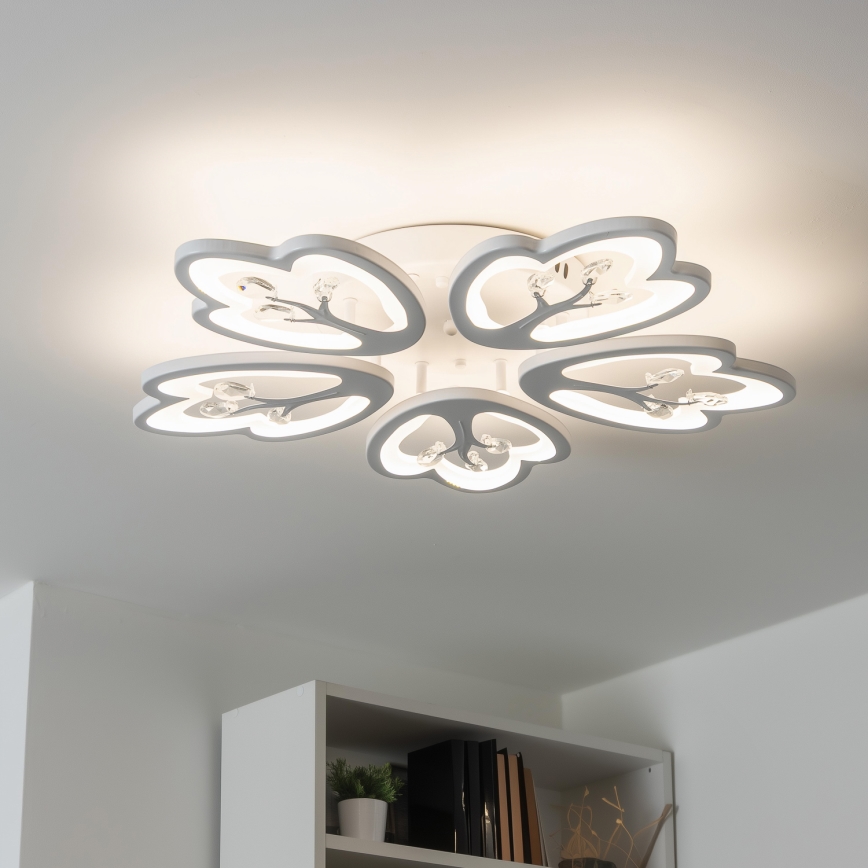 Brilagi - Πλαφονιέρα οροφής ντιμαριζόμενη LED TWIST LED/80W/230V 3000-6500K λευκό + τηλεχειριστήριο