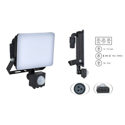 Brilagi - Προβολέας LED με αισθητήρα ELARA PRO LED/100W/230V IP65