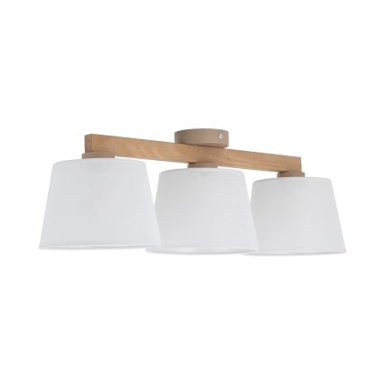Brilagi - Προσαρτημένος πολυέλαιος LATTE SABIA 3xE27/60W/230V πεύκο/λευκό