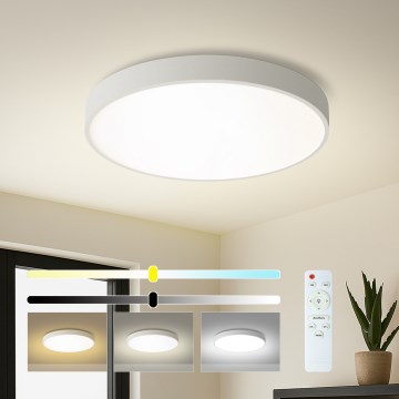 Brilagi - Ρυθμιζόμενο LED φωτιστικό οροφής POOL LED/60W/230V 3000-6000K διάμ. 60 cm λευκό + τηλεχειριστήριο
