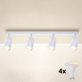 Brilagi - Ρυθμιζόμενο LED RGBW σποτ SELE 4xGU10/6,5W/230V 2700-6500K λευκό