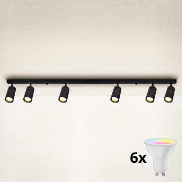 Brilagi - Ρυθμιζόμενο LED RGBW σποτ SELE 6xGU10/6,5W/230V 2700-6500K μαύρο